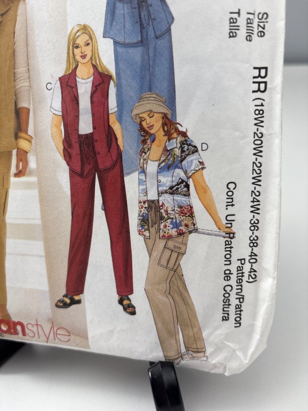 McCalls 2797 Uncut Sewing Pattern Vest Pants Skirt 18W 20W 22W 24W 36 38 40 42 - Picture 2 of 8